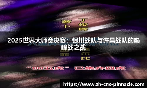 2025世界大师赛决赛：银川战队与许昌战队的巅峰战之战